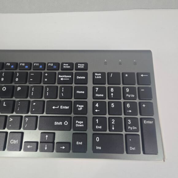 JoyAccess KB2 Slim Wireless Full Keyboard Gray & Silver with 2.4G USB Receiver - Picture 5 of 14